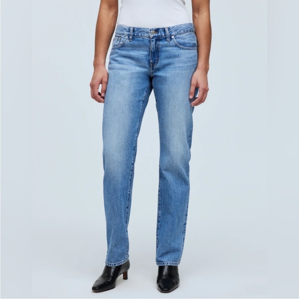 Madewell 90s low rise straight arlee wash